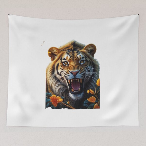 Item preview, Roaring tiger face designed and sold by SpicyOne.