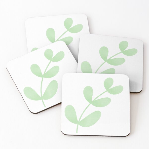 Item preview, Minimal green leaf plant hand drawn illustration designed and sold by Anngozza2.