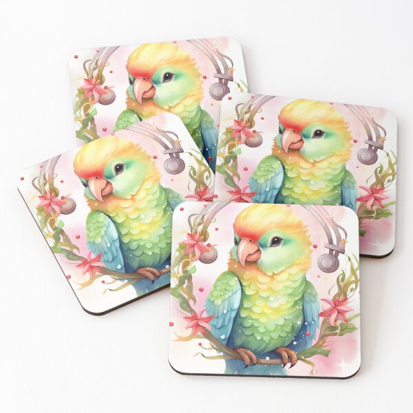 Item preview, Festive Parrot Perch designed and sold by cute-animals99.