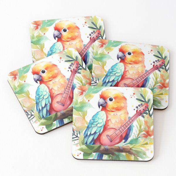 Item preview, Colorful Parrot Serenade designed and sold by cute-animals99.