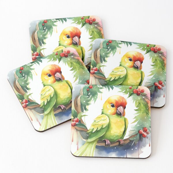 Item preview, Colorful Parrot Christmas Singing designed and sold by cute-animals99.