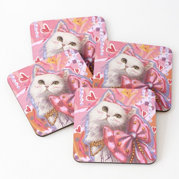 Item preview, Cat with a pink bow designed and sold by KaryTaffy.
