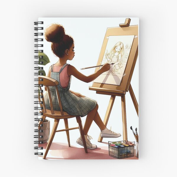 Item preview, A girl drawing a picture. designed and sold by growing-mom.