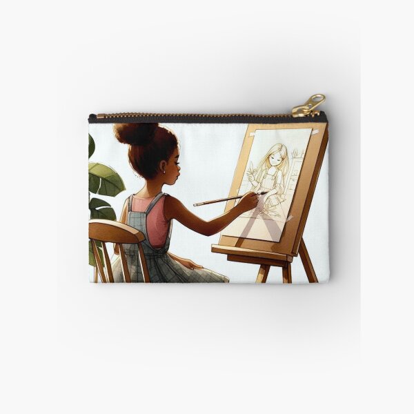 Item preview, A girl drawing a picture. designed and sold by growing-mom.