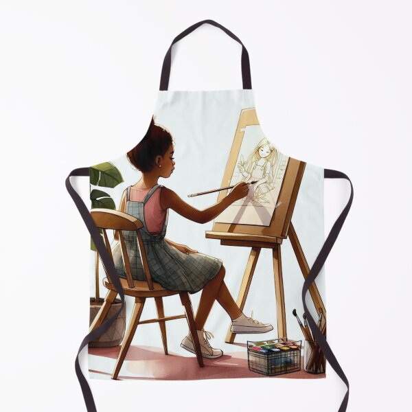 Item preview, A girl drawing a picture. designed and sold by growing-mom.
