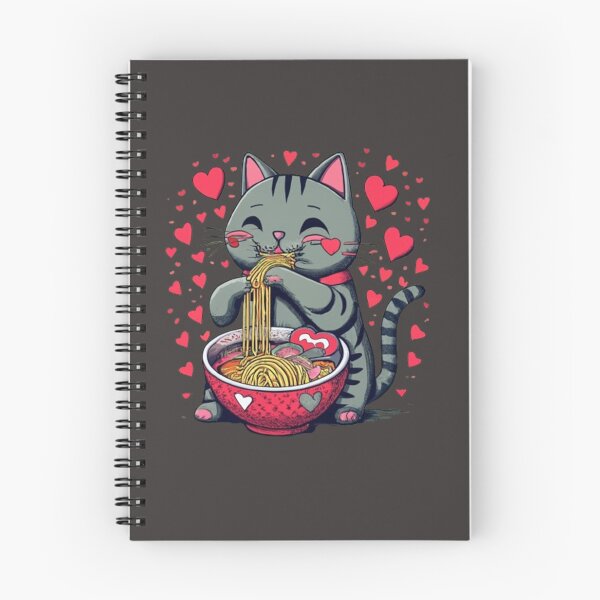 Item preview, Noodle Love Kitty designed and sold by Stitch-Switch.