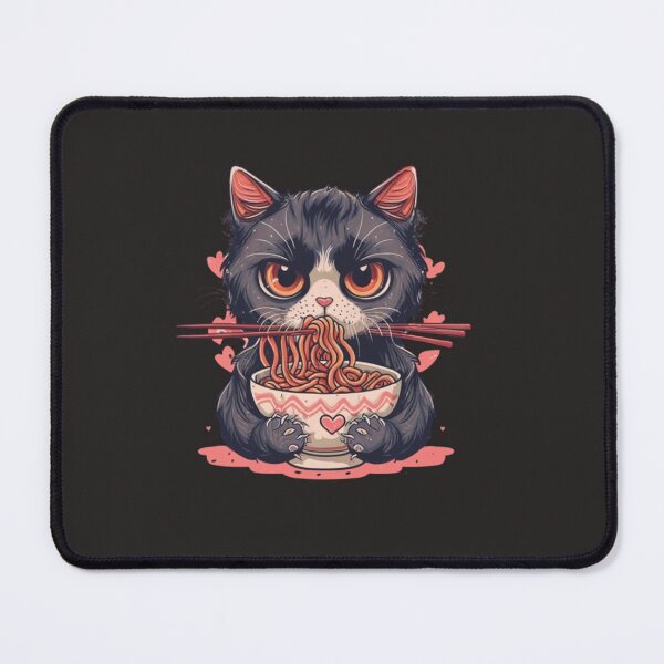 Item preview, Noodle Love Kitty designed and sold by Stitch-Switch.