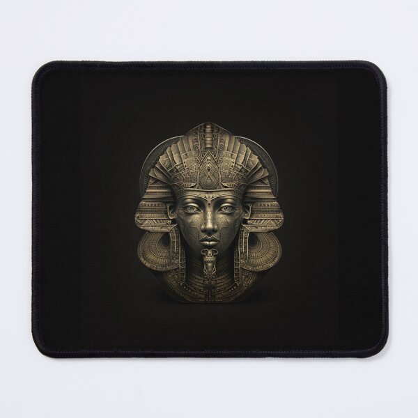 Item preview, Metal engraving of the face of King Tutankhamun Pharaoh of Egypt designed and sold by Fantasymachine.