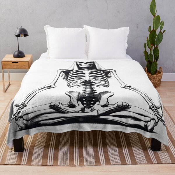 Item preview, Calm-A-Sutra: Funny Skeleton Yoga Illustration for Peace & Serenity. designed and sold by Aroncross111.