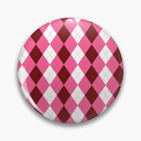 Item preview, the argyle and diamond pattern fabric Super cute pink, white and dark pink. designed and sold by D- Day.