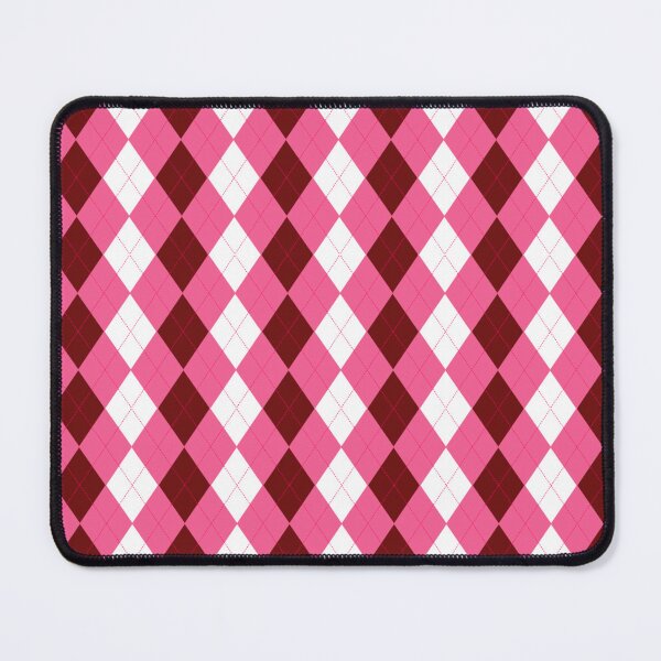 Item preview, the argyle and diamond pattern fabric Super cute pink, white and dark pink. designed and sold by D- Day.