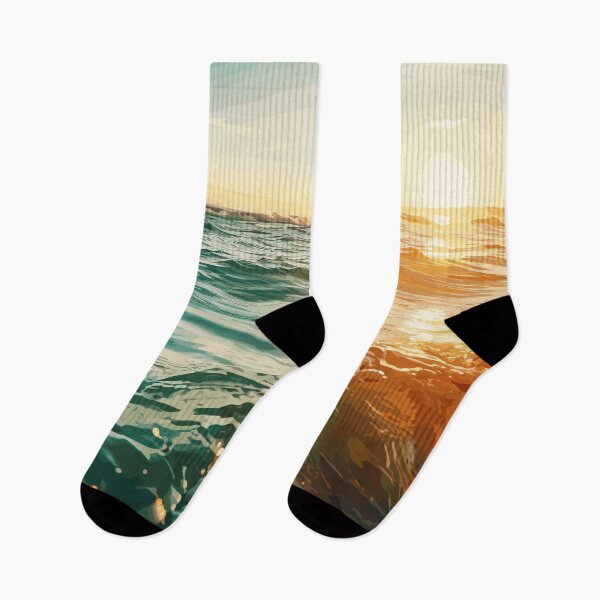 Item preview, Blue Ocean Waves And Sunset designed and sold by Vector Scout Lab.