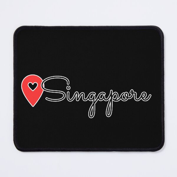 Item preview, Writing Singapore location Label (Black) designed and sold by NormadWorld.