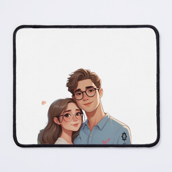 Item preview, cute anime couple with es designed and sold by SpicyOne.