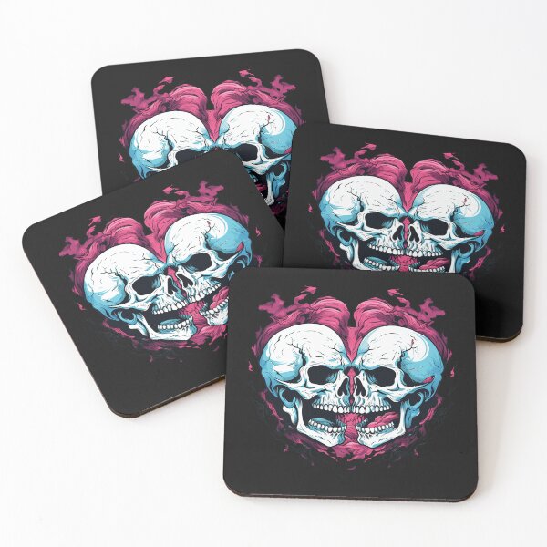 Item preview, Two skull fighting against each other designed and sold by Goku Creations.