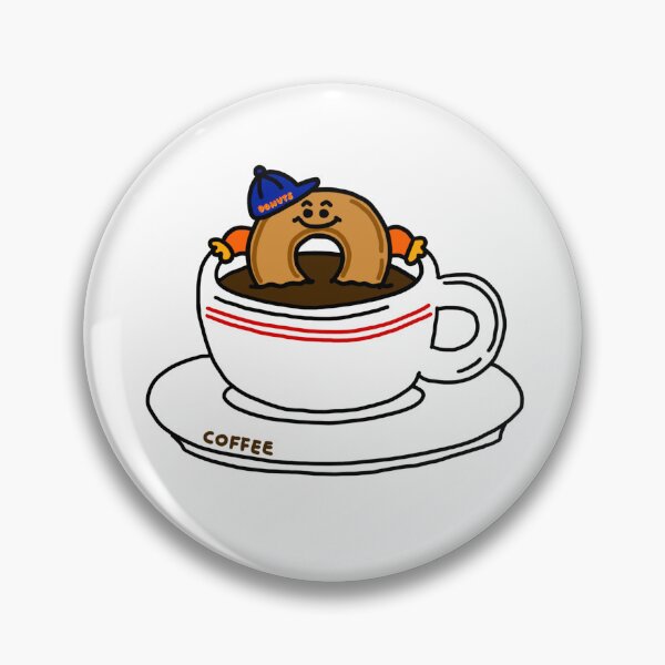 Item preview, a Donut guy in the cup of coffee designed and sold by superbaechoo.