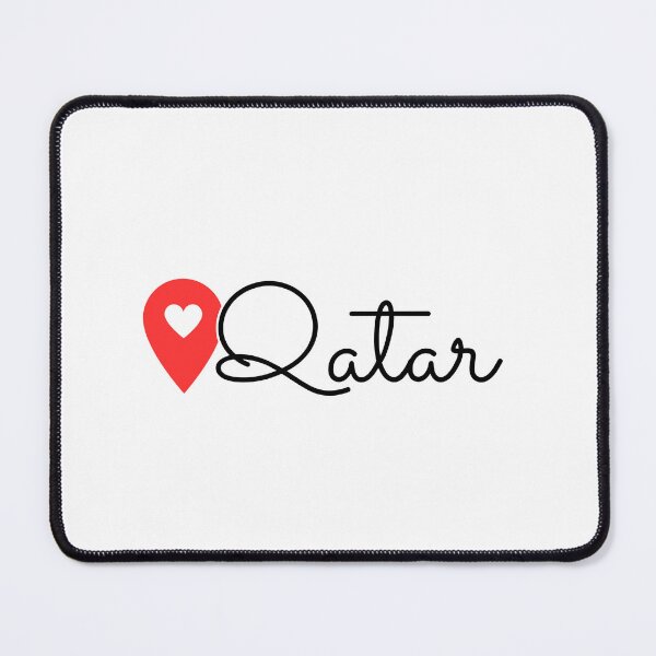 Item preview, Writing Qatar location Label designed and sold by NormadWorld.