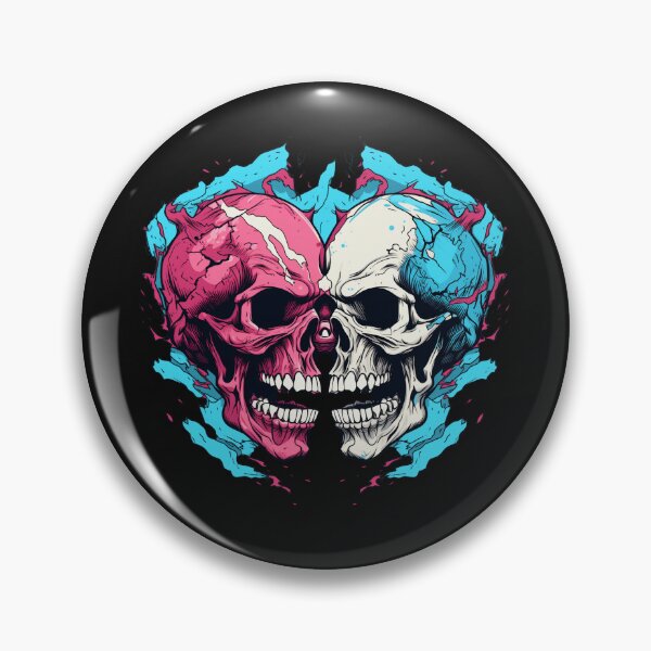 Item preview, Two skull fighting against each other designed and sold by Goku Creations.