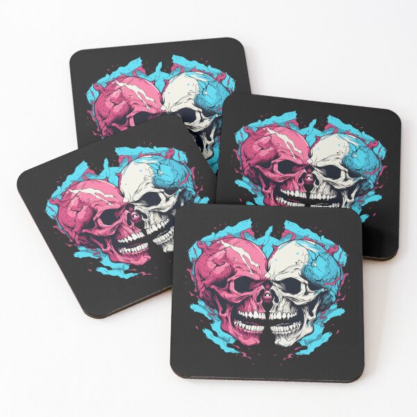 Item preview, Two skull fighting against each other designed and sold by Goku Creations.