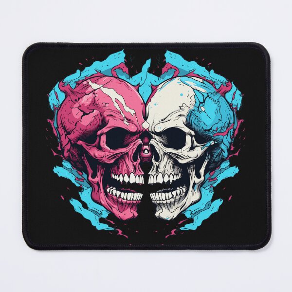 Item preview, Two skull fighting against each other designed and sold by Goku Creations.