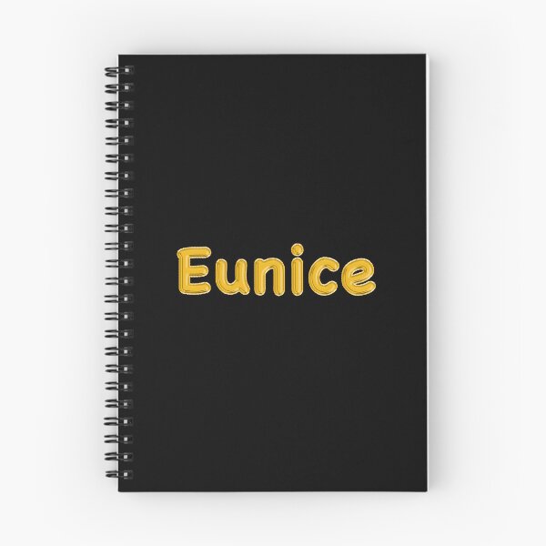 Item preview, Golden Balloon Eunice Name Label (Black) designed and sold by NormadWorld.
