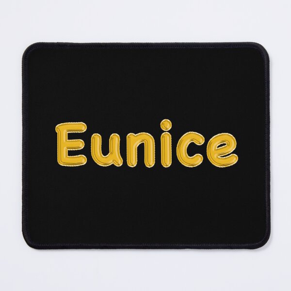 Item preview, Golden Balloon Eunice Name Label (Black) designed and sold by NormadWorld.