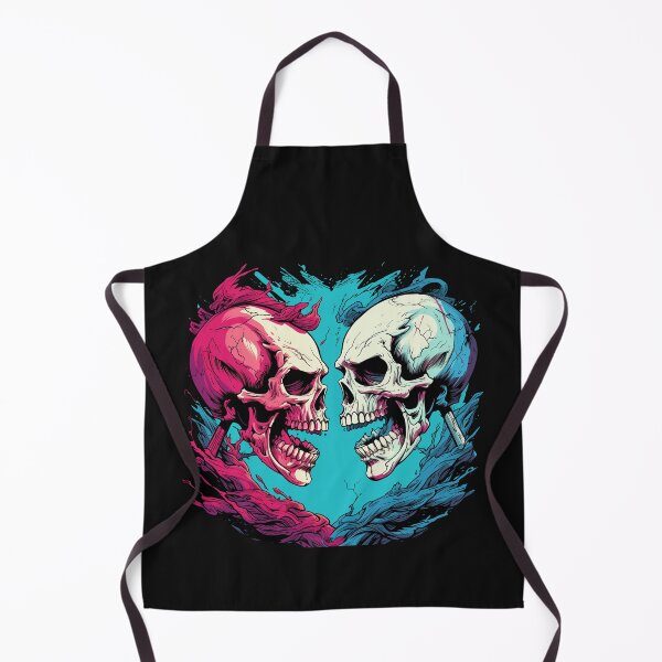 Item preview, Two skull fighting against each other designed and sold by Goku Creations.