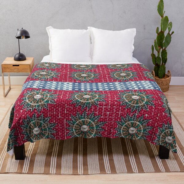 Item preview, Ethnic Floral Denim Pattern designed and sold by Dewangi Kothari.