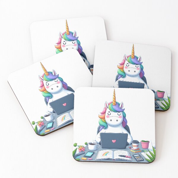 Item preview, Unicorn in the office jungle designed and sold by CONTAINION.