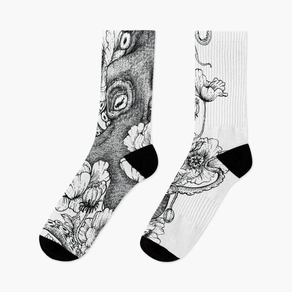 Item preview, Octopus with flowers illustration drawing	 designed and sold by SS-V16330021.