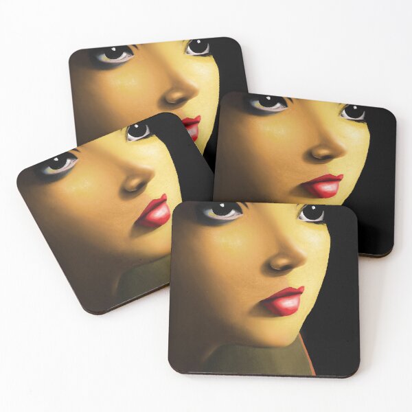 Item preview, Close-up pretty eyed woman Painting designed and sold by MCNelsonArt.
