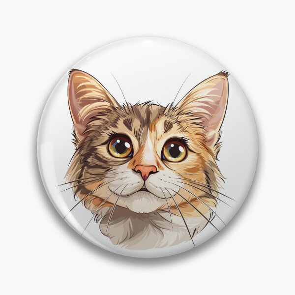 Item preview, Adorable Cat Cartoon Sticker - Playful Feline Illustration designed and sold by Tincanninja.