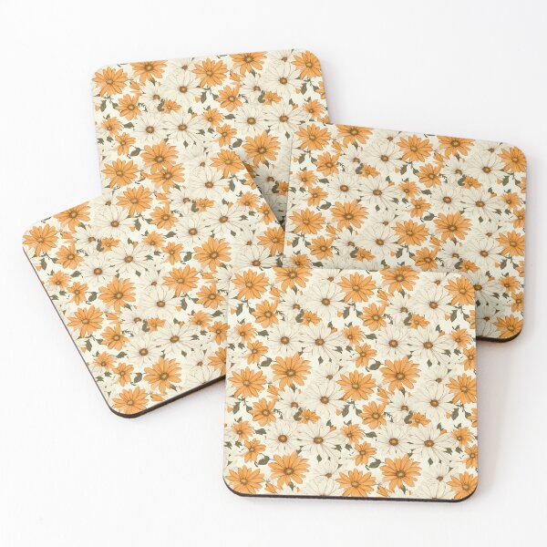 Item preview, Daisy Pattern (white and yellow)  designed and sold by HofTao.