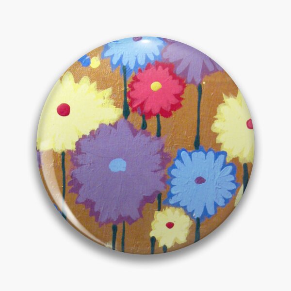 Item preview, Flower painting floral impressionist wall art acrylic abstract canvas art daisy decor Ready to Hang Art Decor Artwork designed and sold by wrightsonarts.