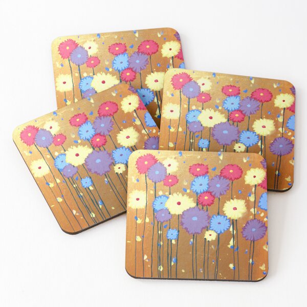 Item preview, Flower painting floral impressionist wall art acrylic abstract canvas art daisy decor Ready to Hang Art Decor Artwork designed and sold by wrightsonarts.