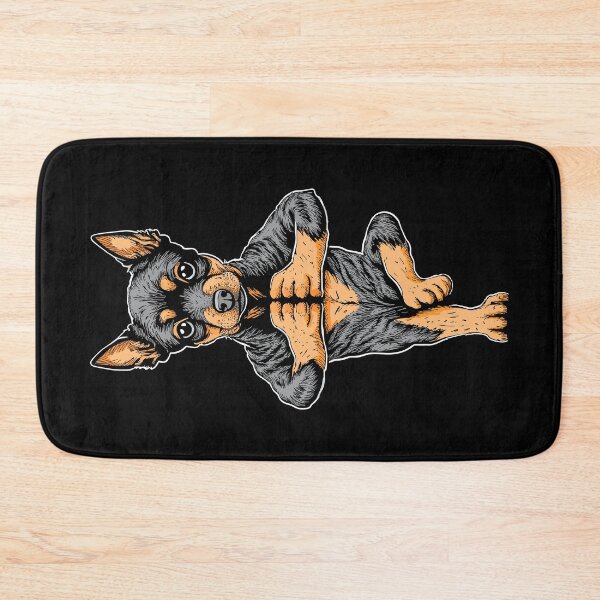 Item preview, Miniature Pinscher Yoga Dog Puppy Funny Dogs Tree Pose Asana designed and sold by GrandeDuc.