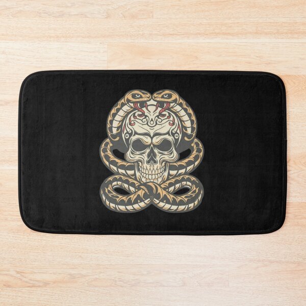 Item preview, Serpentine Skeleton: American Traditional Skeleton Snake Tattoo designed and sold by Goku Creations.