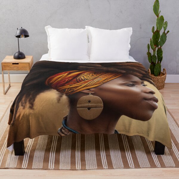 Item preview, Afro Elegance | Tribal Beauty in Orange designed and sold by Rothnaric.