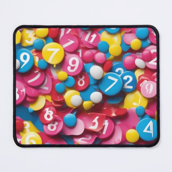 Item preview, PINK NUMBERS, BITS AND BOBS - PATTERN designed and sold by Eandbeyond.