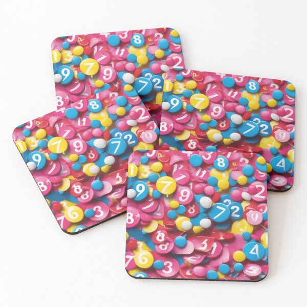 Item preview, PINK NUMBERS, BITS AND BOBS - PATTERN designed and sold by Eandbeyond.