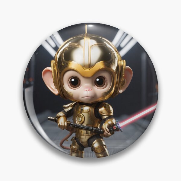 Item preview, Robot Monkey is training to fight. designed and sold by BotunPeony.