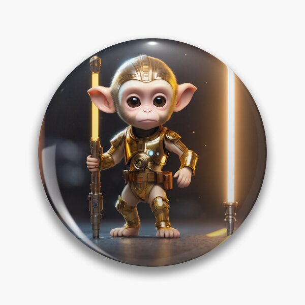 Item preview, Robot Monkey is training to fight. designed and sold by BotunPeony.