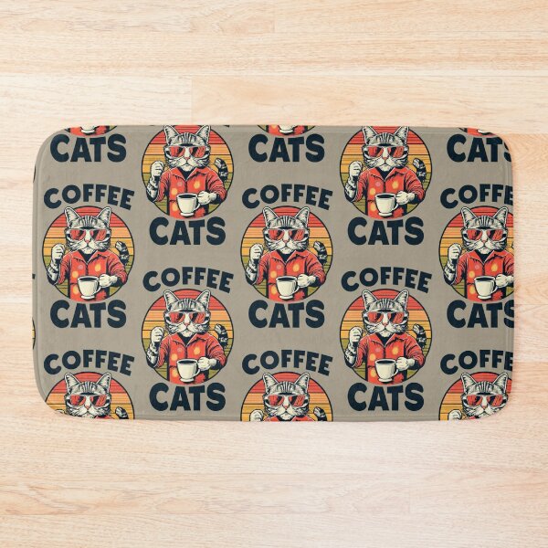 Item preview, retro classic coffe cats v16 designed and sold by FenwickDesign99.