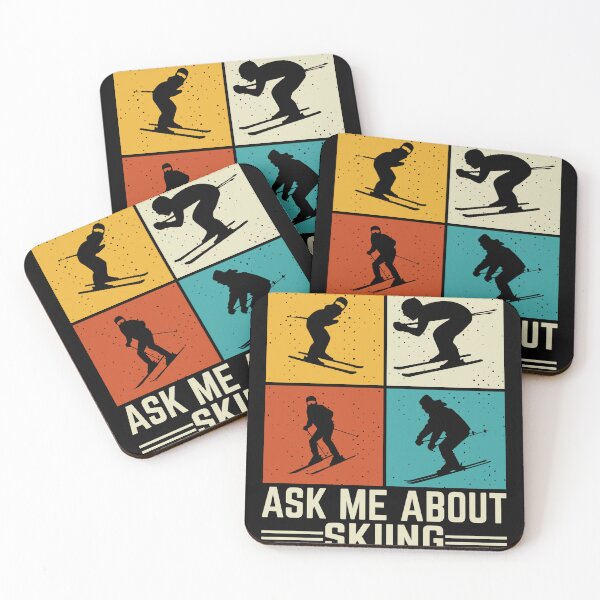 Item preview, Ask Me About Skiing Retro Vintage  designed and sold by Smix Pixels.