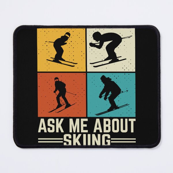Item preview, Ask Me About Skiing Retro Vintage designed and sold by Smix Pixels.