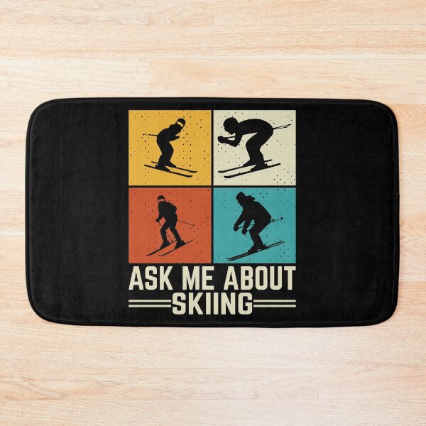 Item preview, Ask Me About Skiing Retro Vintage  designed and sold by Smix Pixels.
