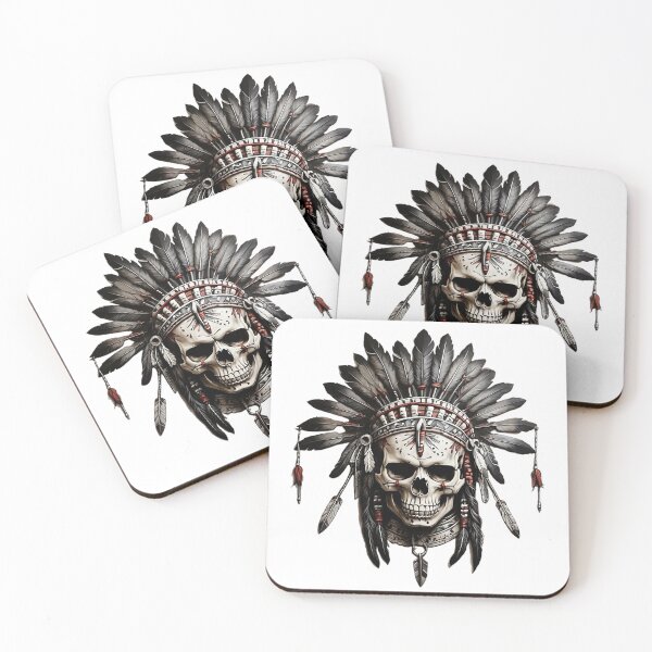 Item preview, American Indian beautiful skull designed and sold by Promarkets.