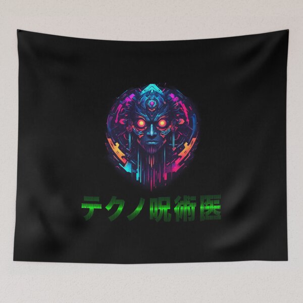 Item preview, Techno Shaman, Cyberpunk Spirituality, Kanji designed and sold by Burn-Ego.