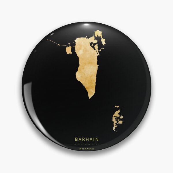 Item preview, Barhain map in gold color designed and sold by Jerhus.