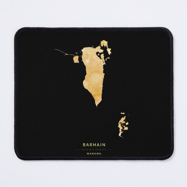 Item preview, Barhain map in gold color designed and sold by Jerhus.